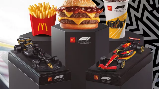 F1 - La Película, llegó con sus autos coleccionables a McDonald's (ah, si tenés iPhone mirá el trailer háptico exclusivo)