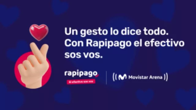 Rapipago extiende su alianza con Movistar Arena y lanza una propuesta especial por San Valentín